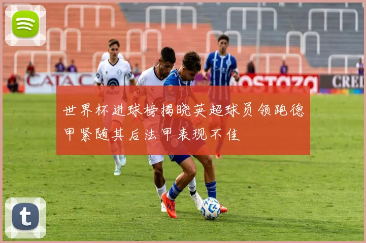 世界杯进球榜揭晓英超球员领跑德甲紧随其后法甲表现不佳